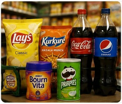 Snacks and beverages