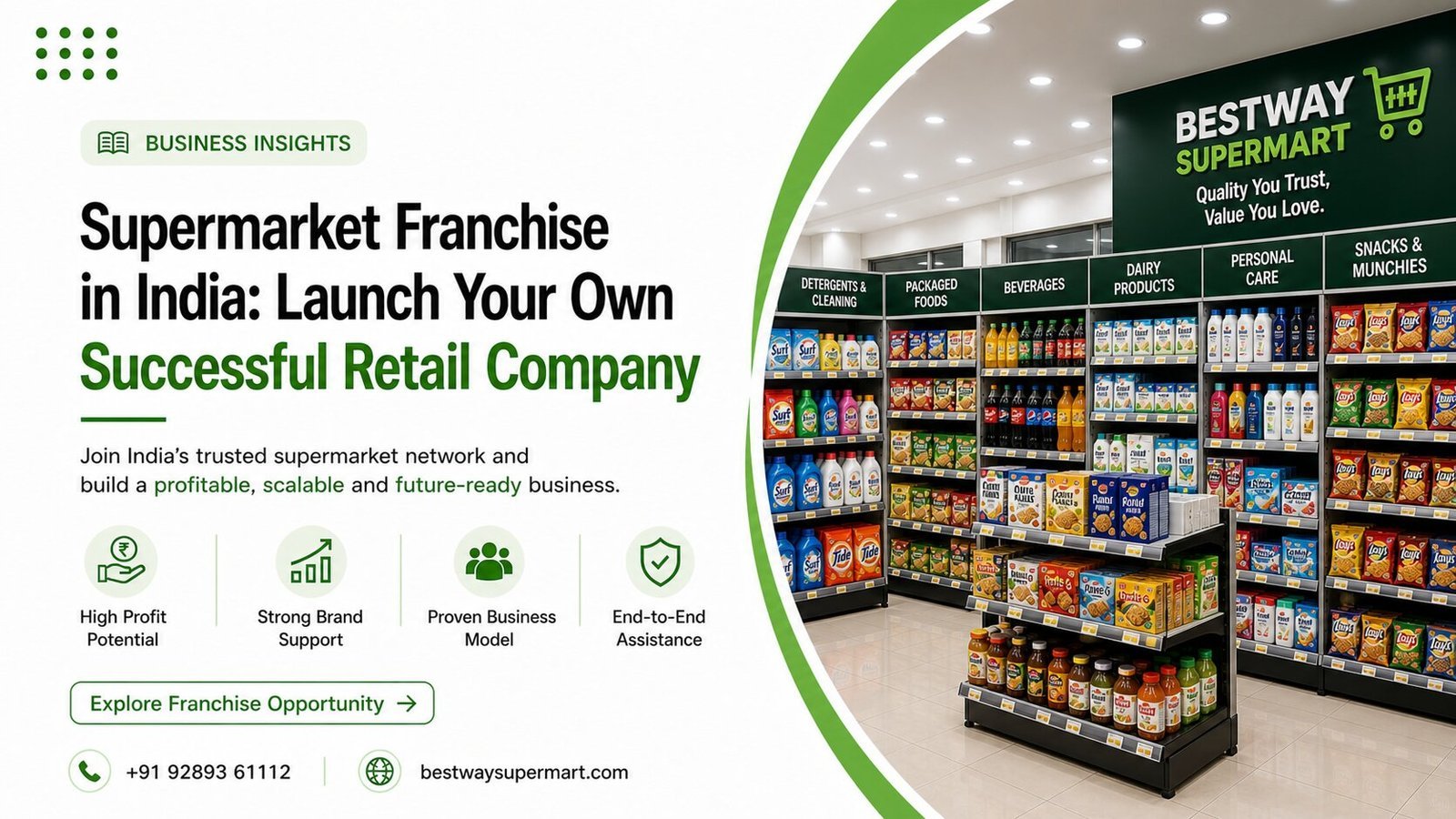 Supermarket Franchise in India: Launch Your Own Successful Retail Company