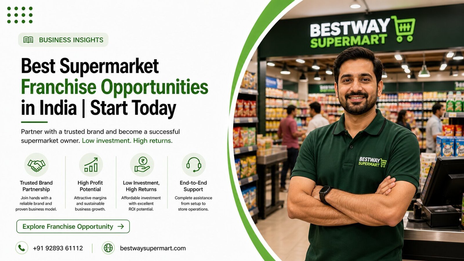 Best Supermarket Franchise Opportunities in India | Start Today