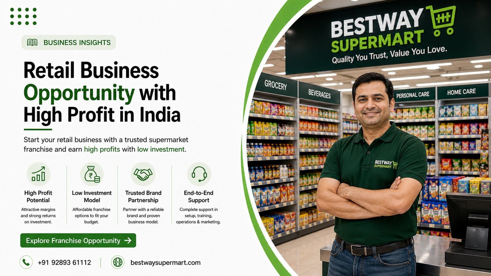 Retail Business Opportunity with High Profit in India