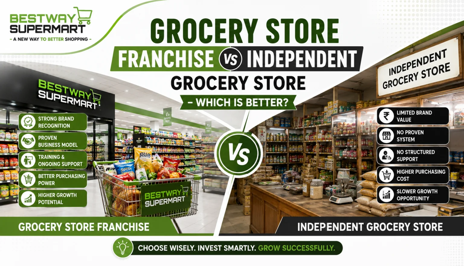 Grocery Store Franchise vs Independent Grocery Store – Which is Better?
